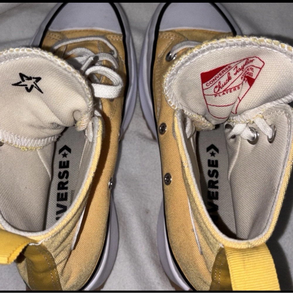 Converse Run Star Hike Hi Womens Size 6 Yellow Citron Zest Sneakers - Picture 7 of 9